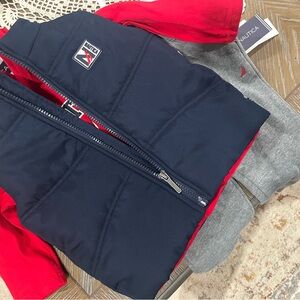Nautica Kids Navy and Red Vest